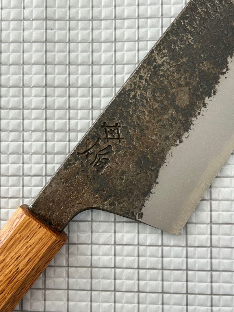 堺孝行 包丁 牛刀 牛刀包丁 焔 紅蓮 安来鋼青紙二号 八角柄 225mm ③