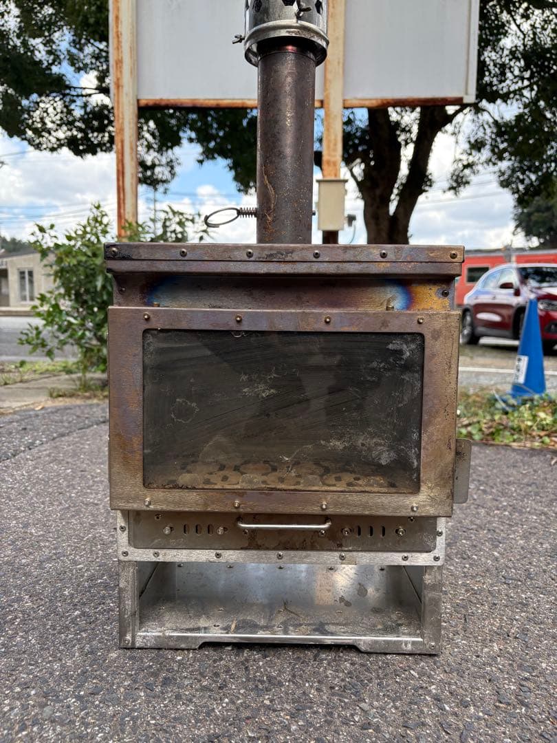 Soomloom二次燃焼薪ストーブ VistaV 延長煙突&煙突ガードセット