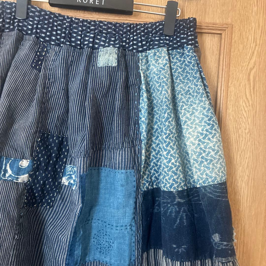専用　古布　360度　ぐるっと一回り楽しめる縞を基調としたスカート