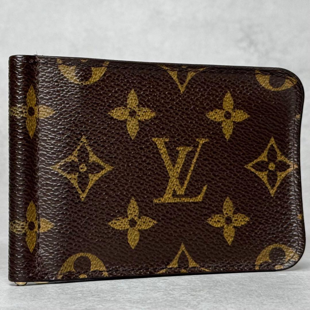 美品 激レア ルイヴィトン モノグラム ポルトフォイユパンス マネークリップ