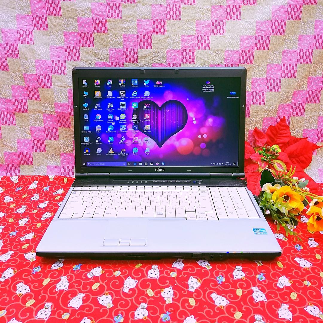 極上品◀爆速第３世代Corei5◀富士通すぐ使えます◀大容量７５０GB◀オフィス