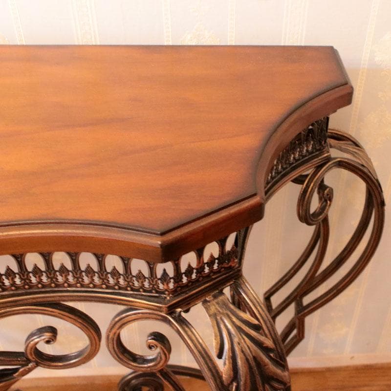 コンソール サイドテーブル アイアン 木製 お洒落113-456