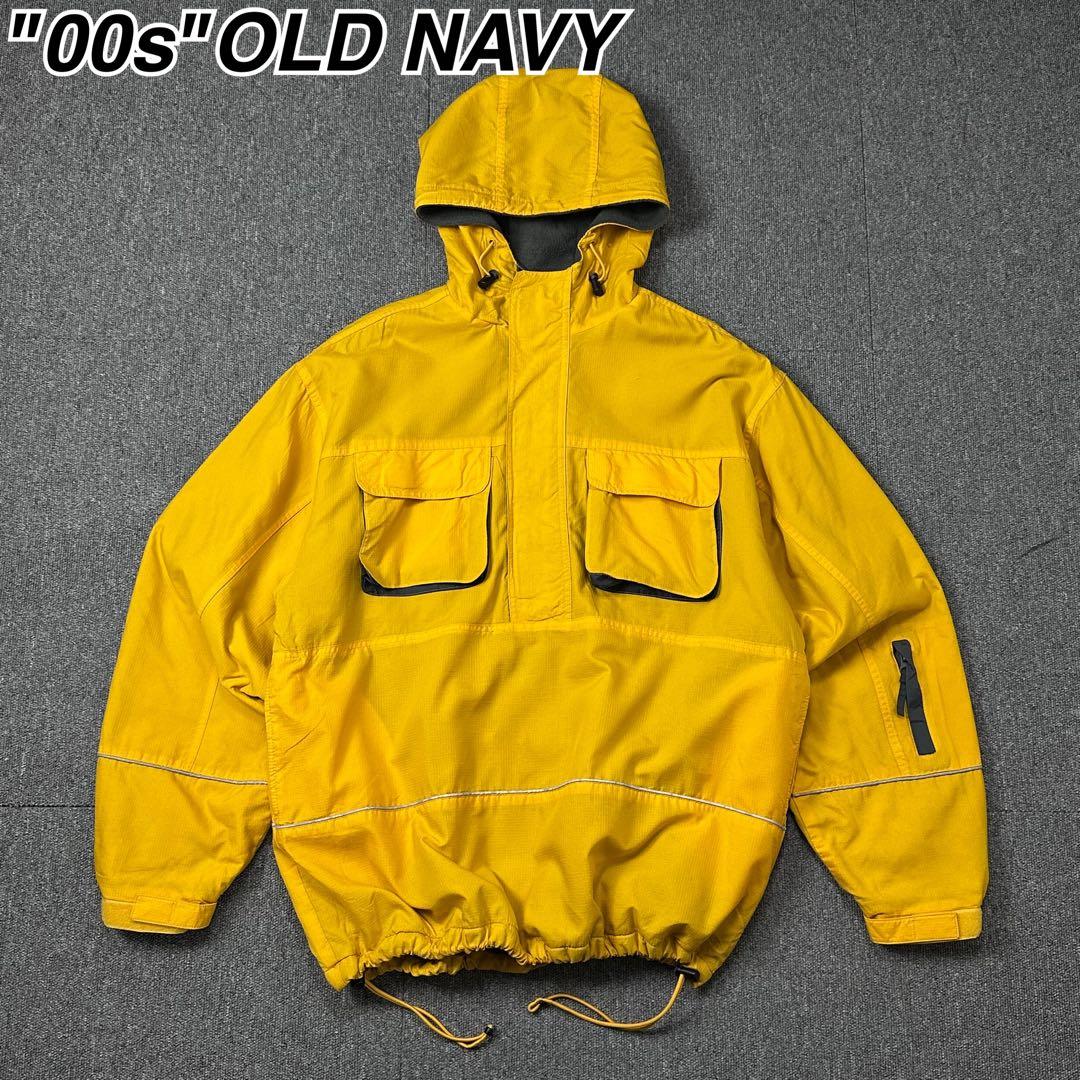 00s OLD NAVY アノラックパーカー 裏地フリース オールドネイビー