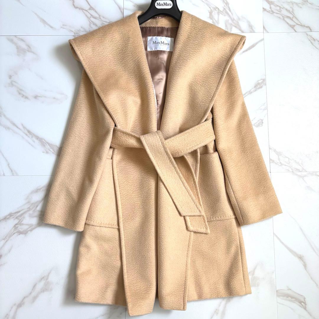 専用◆最高級 白タグ MaxMara RIALTO リアルト ベルテッド コート