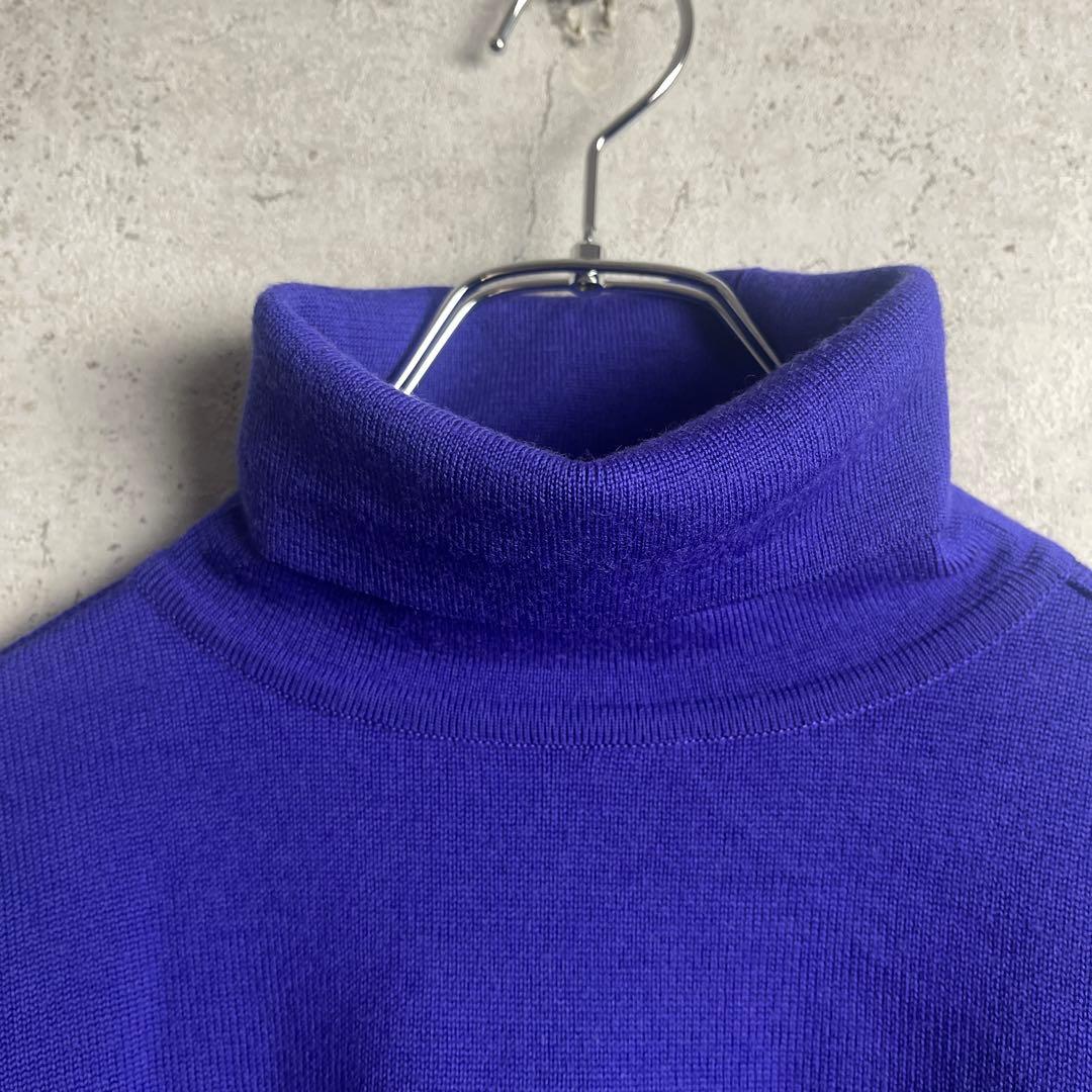ケンゾー KENZO GOLF タートルネック セーター ニット ウール 刺繍