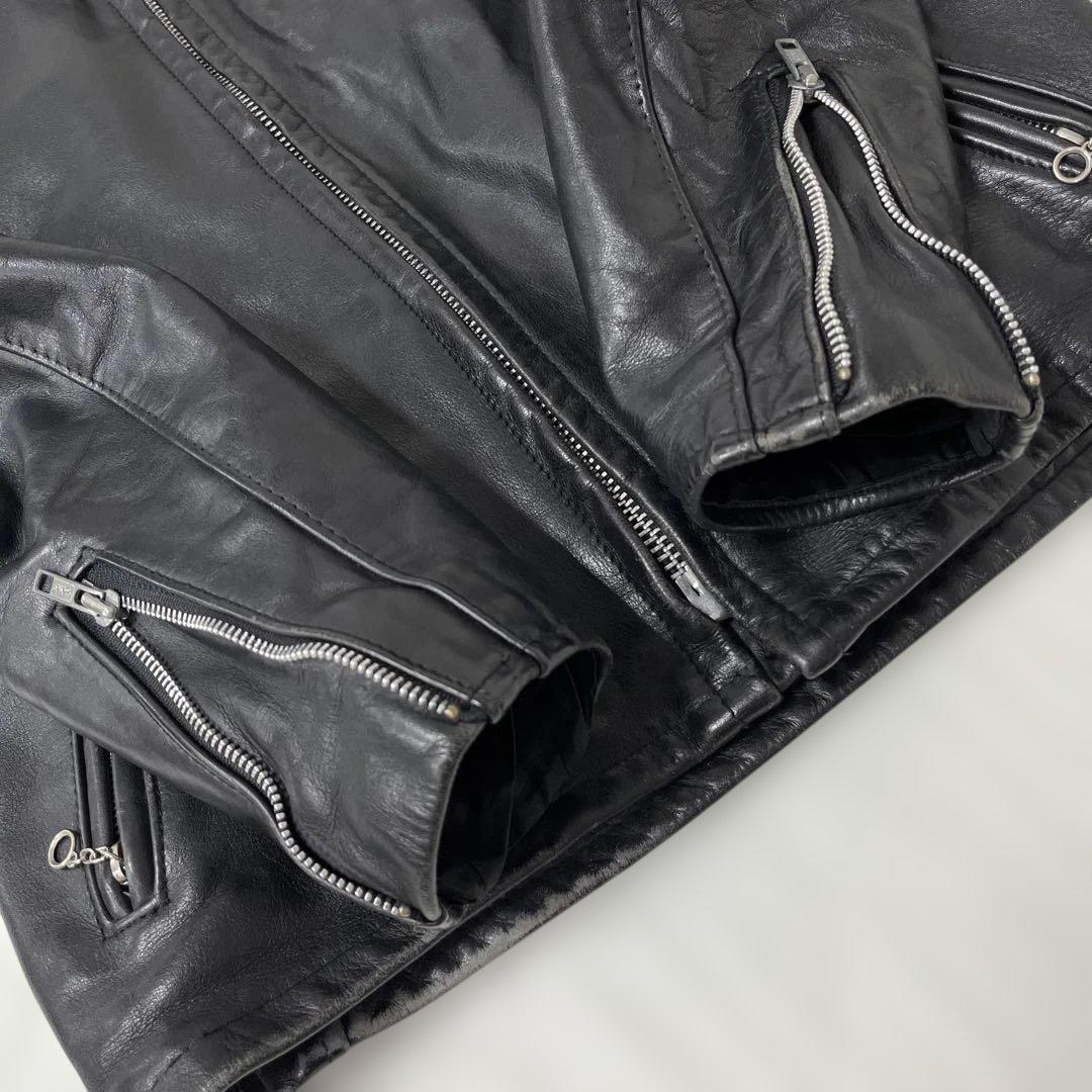 値下げ ショット schott 641 USA レザー シングル ライダースJK