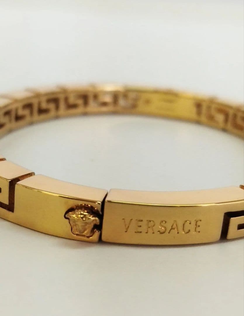 L02035□VERSACE グレカ バングル ブレスレット S