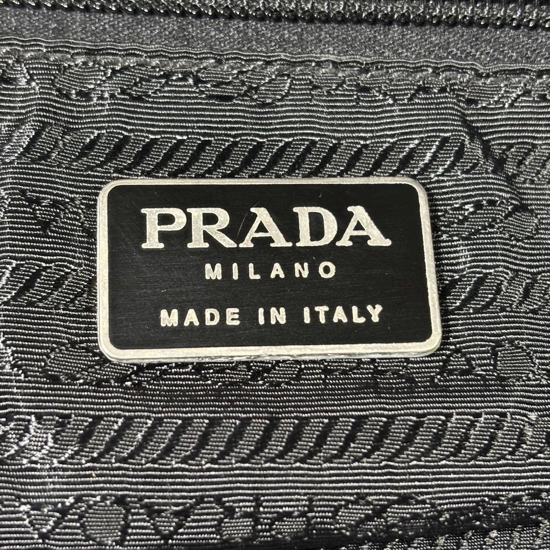 プラダ PRADA ハンドバッグ トートバッグ 南京錠 三角ロゴ ブラック