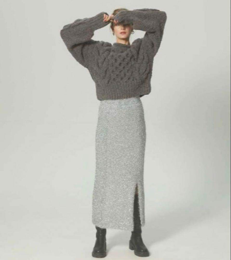 the toe ニームハンドメイドケーブルhandmade cable knit