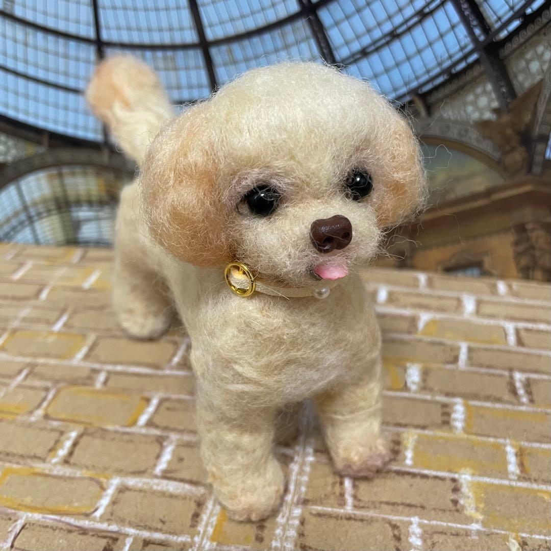 547♥︎マルプー犬の羊毛フェルト❣️