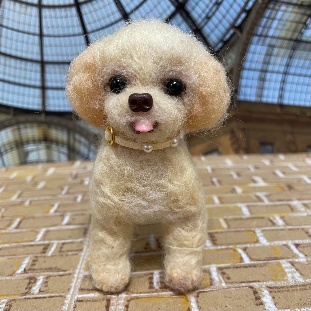 547♥︎マルプー犬の羊毛フェルト❣️
