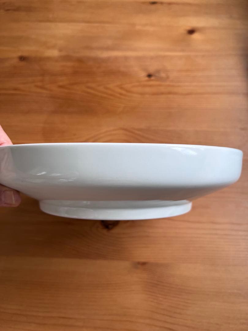 イキジョ 李起助 Lee Gee Jo 白磁リムプレート　約26cm