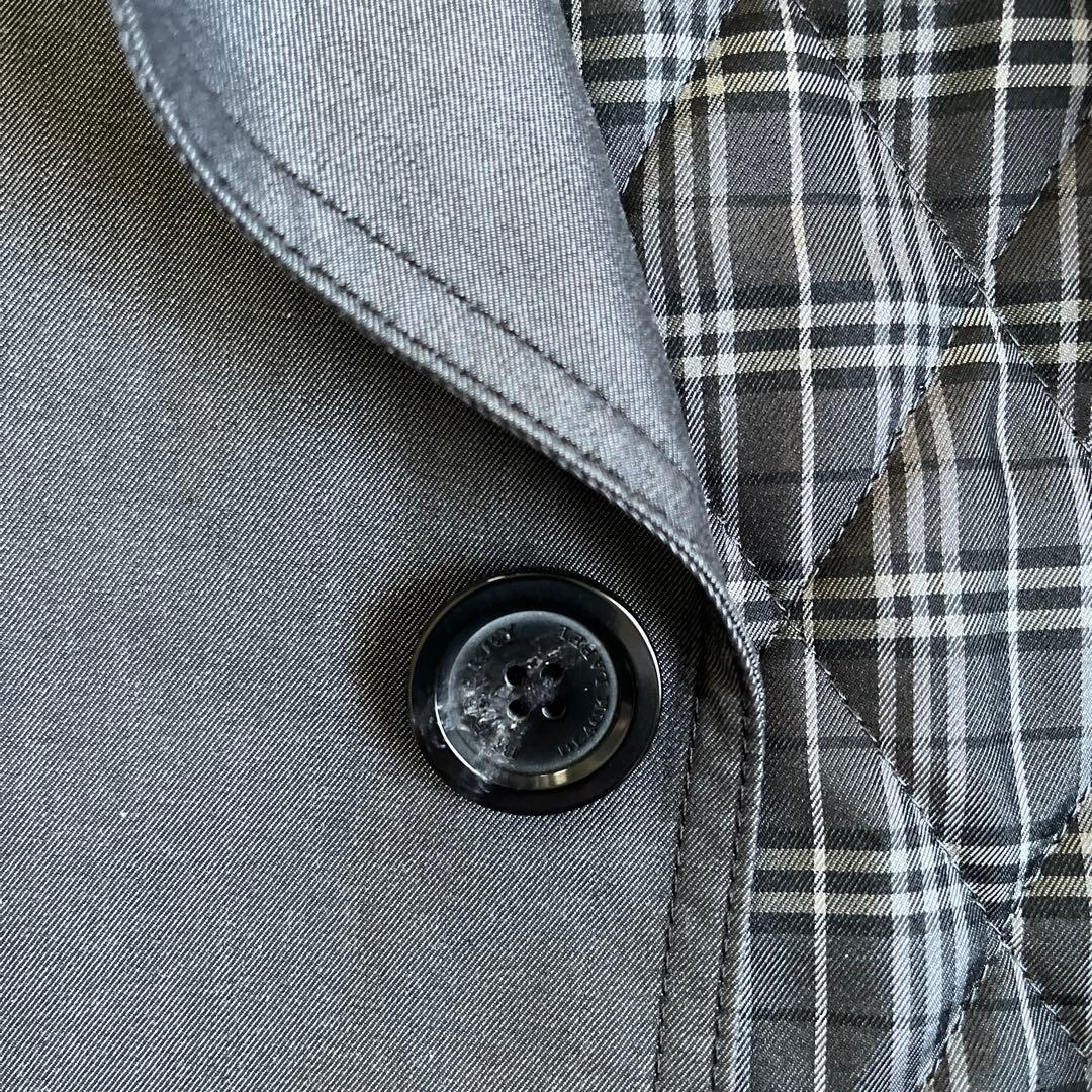 バーバリー ブラックレーベル トレンチコート メンズM 黒 インナー付き