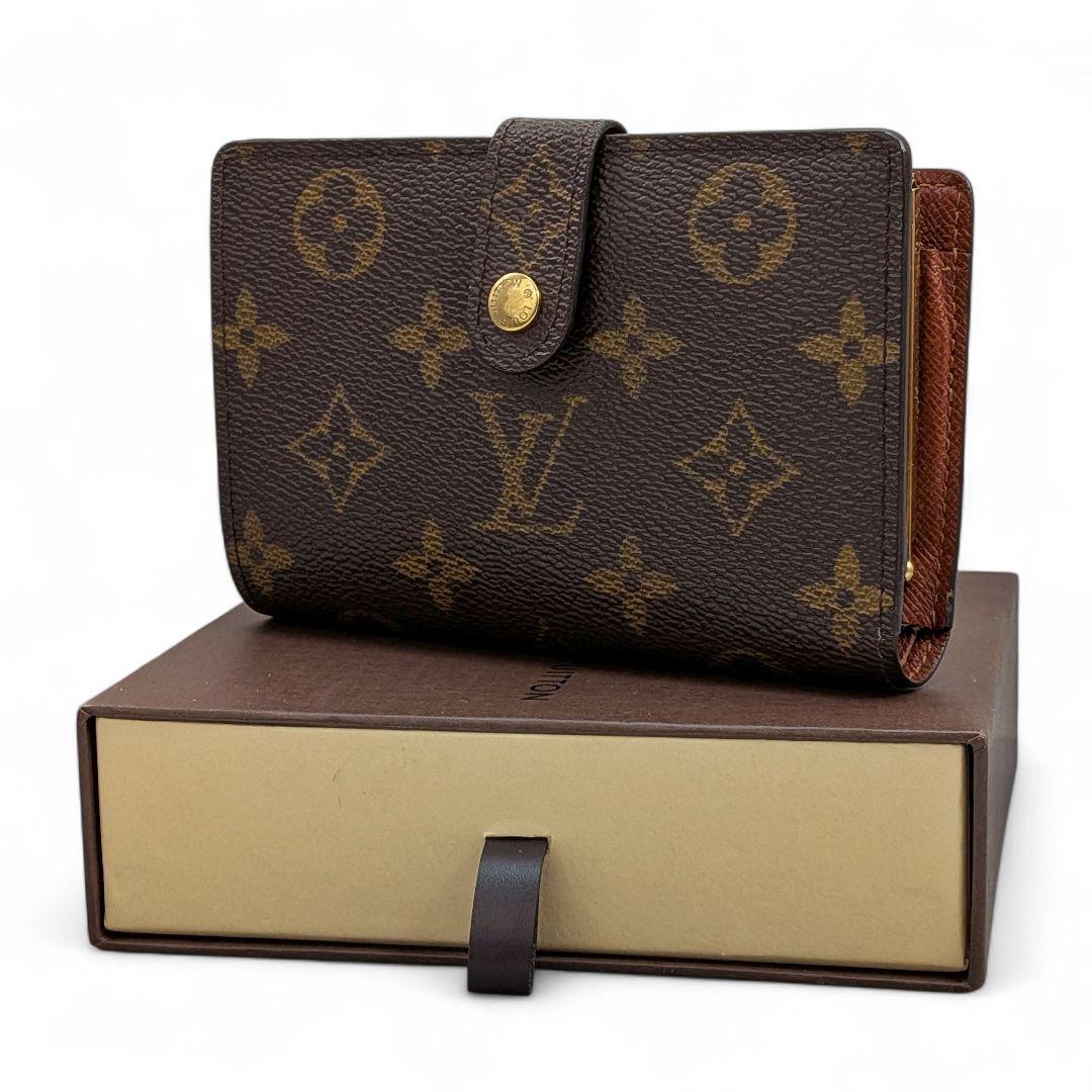 外観美 ルイヴィトン モノグラム ポルトモネ ビエ ヴィエノワ 折り財布 箱付