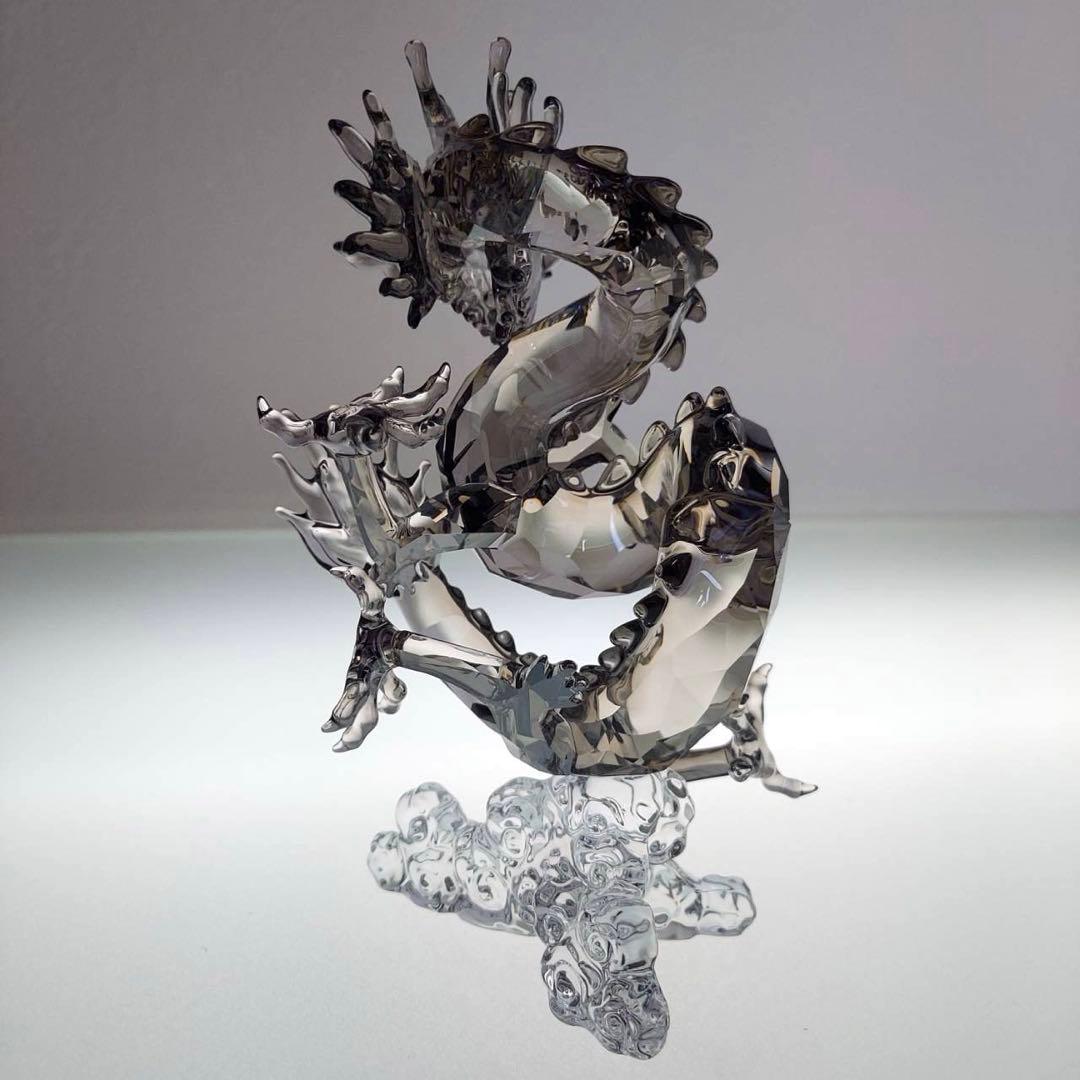 スワロフスキー　ドラゴン　龍　クリスタル　インテリア　高さ13cm