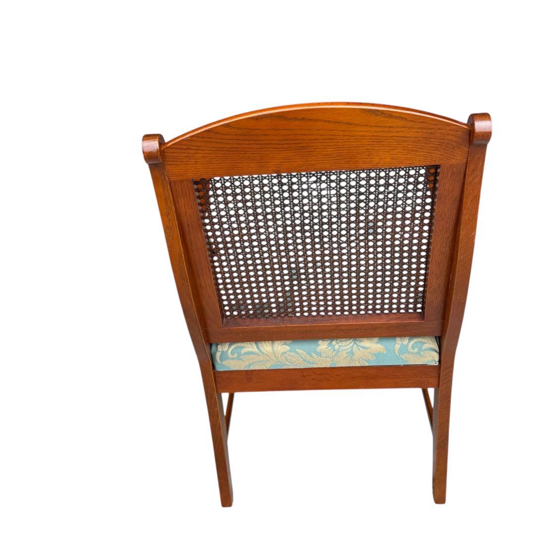 HR686 ラタン　籐　三越ブルージュ　三越家具　アームチェア　肘付き椅子