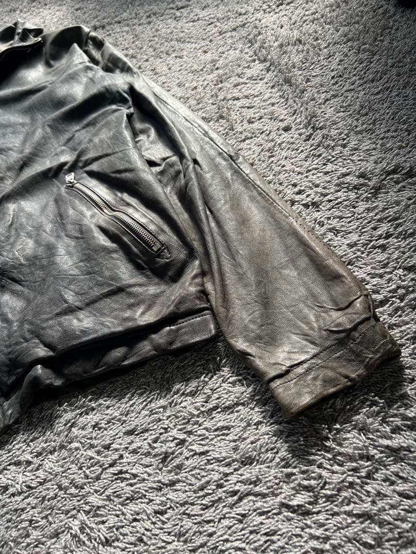 ジャケット・アウター \"GIORGIO BRATO\"Double Zip Leather Jacket