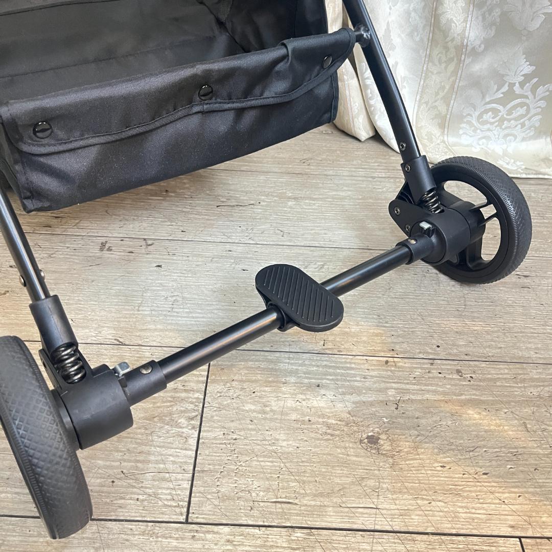 美品★折りたたみワンタッチショッピングカート ブレーキ付き 保冷バッグタイプ