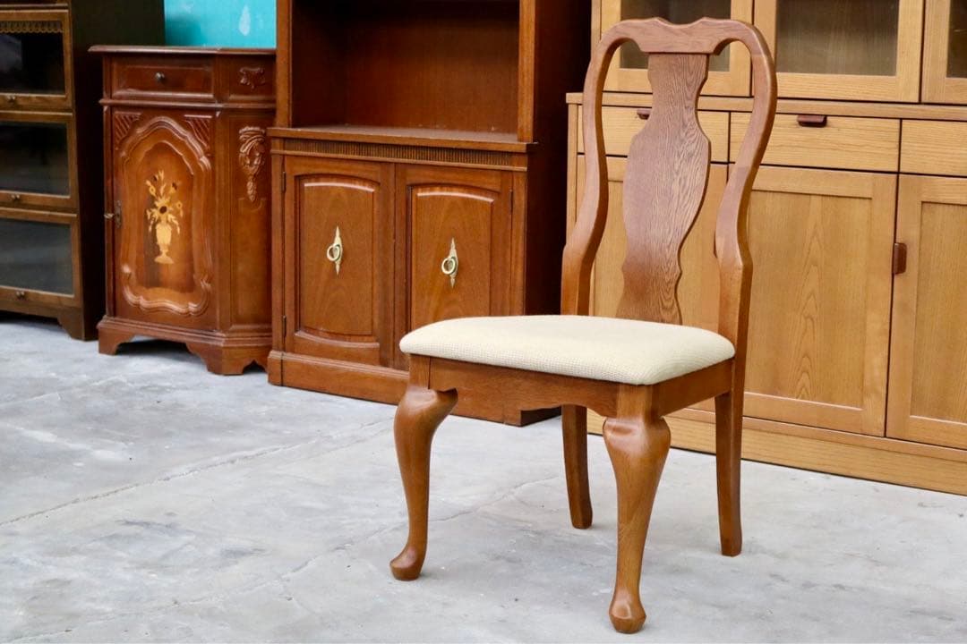 GMHK817A○IDC大塚家具 クイーンズ ダイニングチェア 食卓椅子 アーム