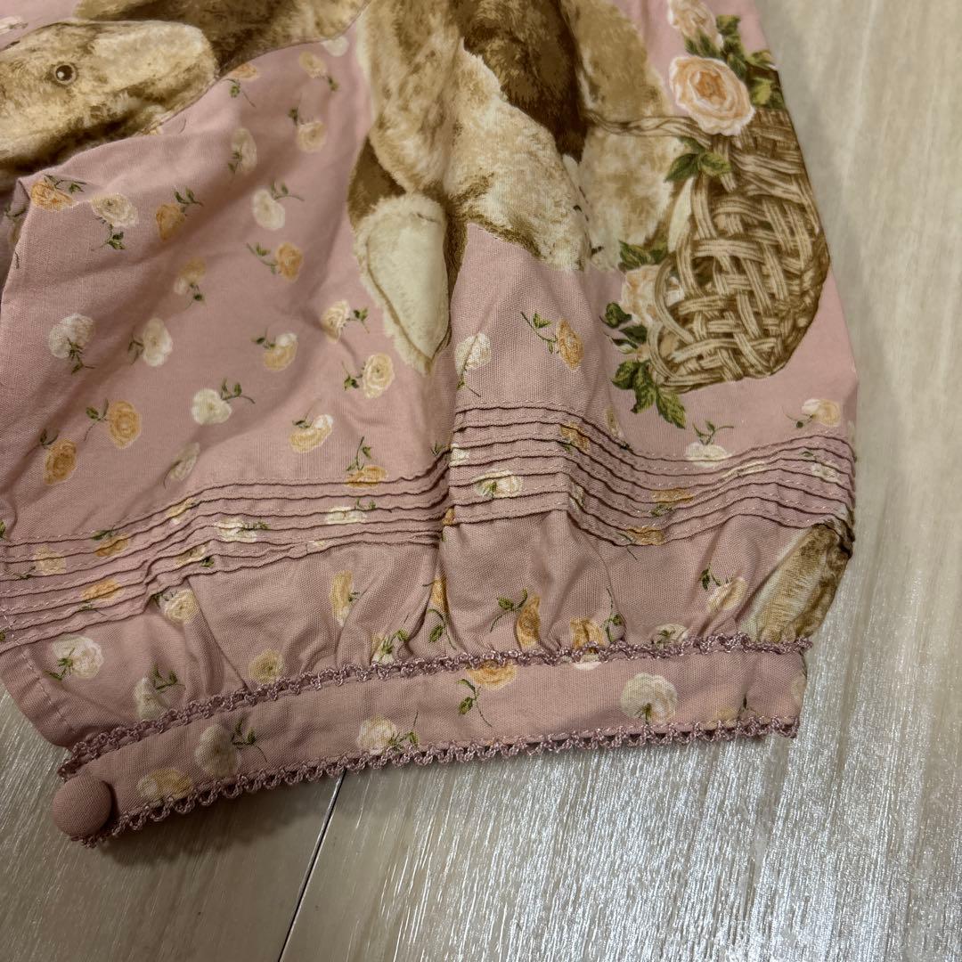 PINKHOUSE ピンクハウス 薔薇ひな菊　カネコイサオ　ブラウス　ピコフリル