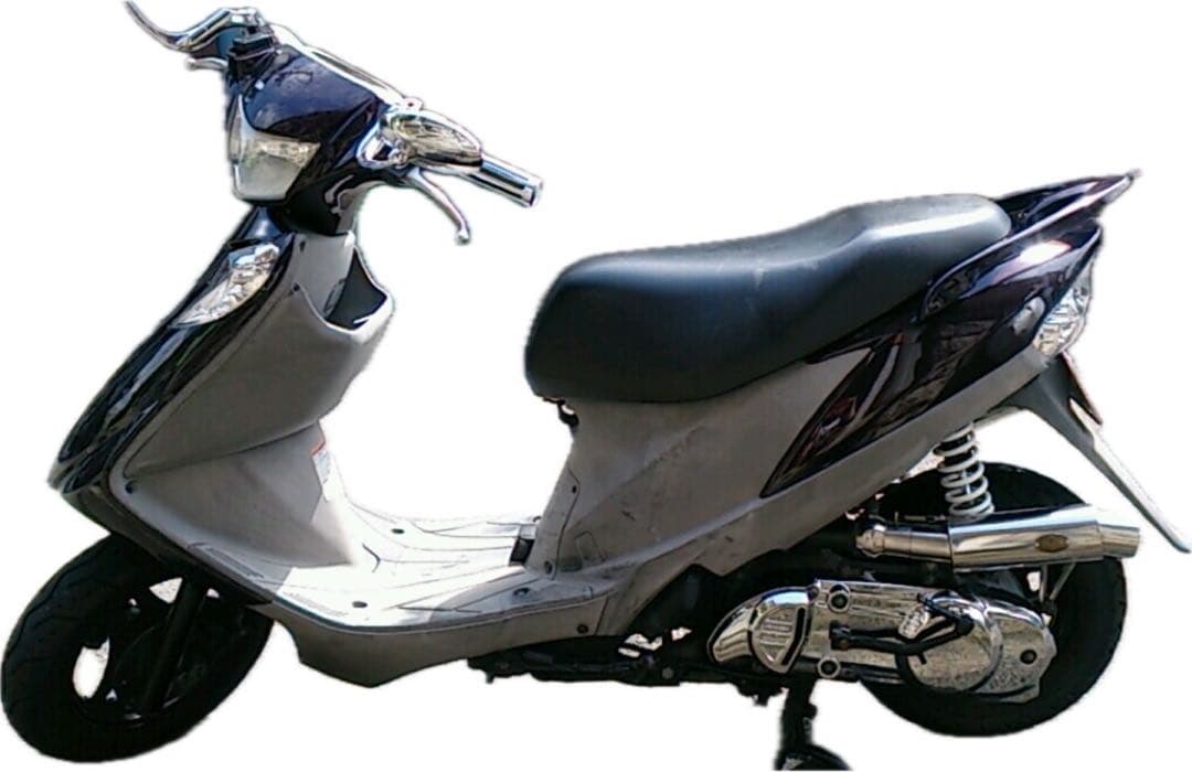 【最終値引き】希少アドレスv125g K5 アレグレットマフラー型エアクリーナー