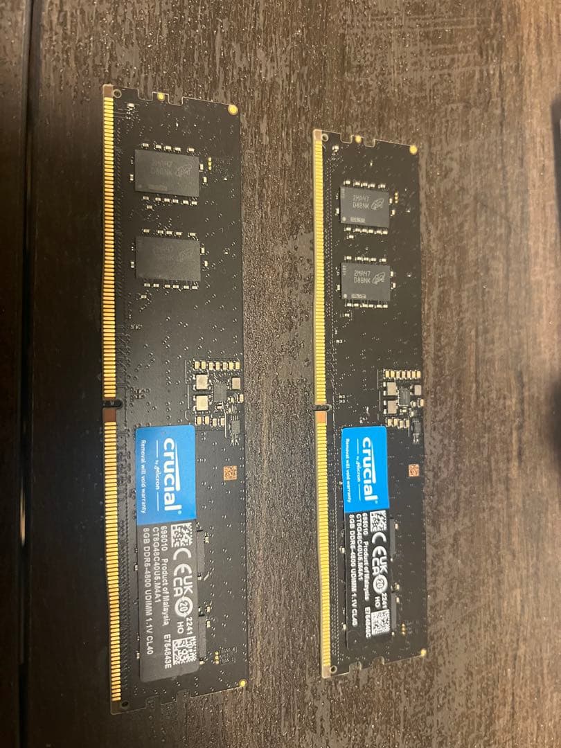 Crucial DDR5 16GB（8×2） メモリ 2枚セット