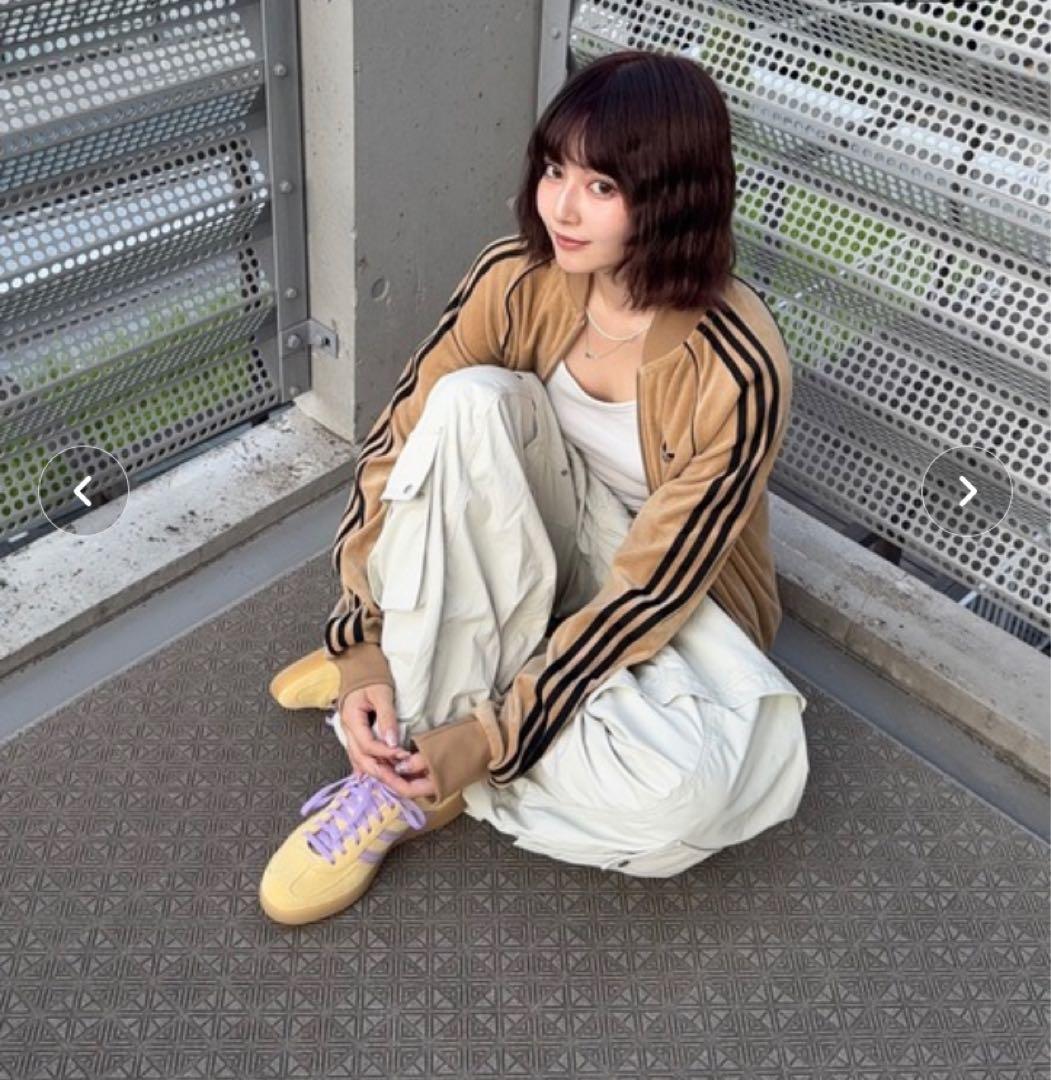 adidas SSTアディカラー　ベロア　トラックトップ　トラックジャケット