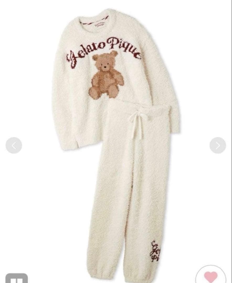 ジェラートスノーベアジャガードプルオーバー＆ロングパンツ　ジェラートピケ