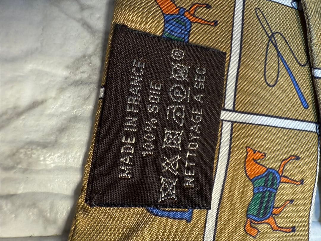 希少カラー　エルメス　ツイリー　馬着　ゴールド　美品