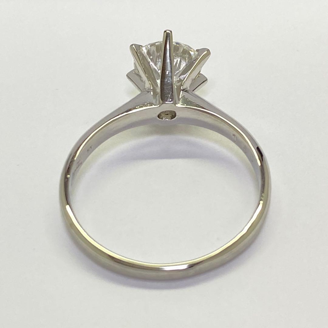 キッミ　Pt850　1.50ct　キュービックジルコニアリング