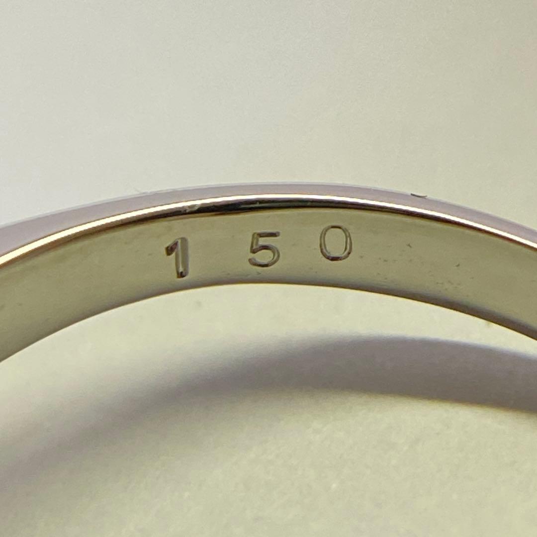 キッミ　Pt850　1.50ct　キュービックジルコニアリング