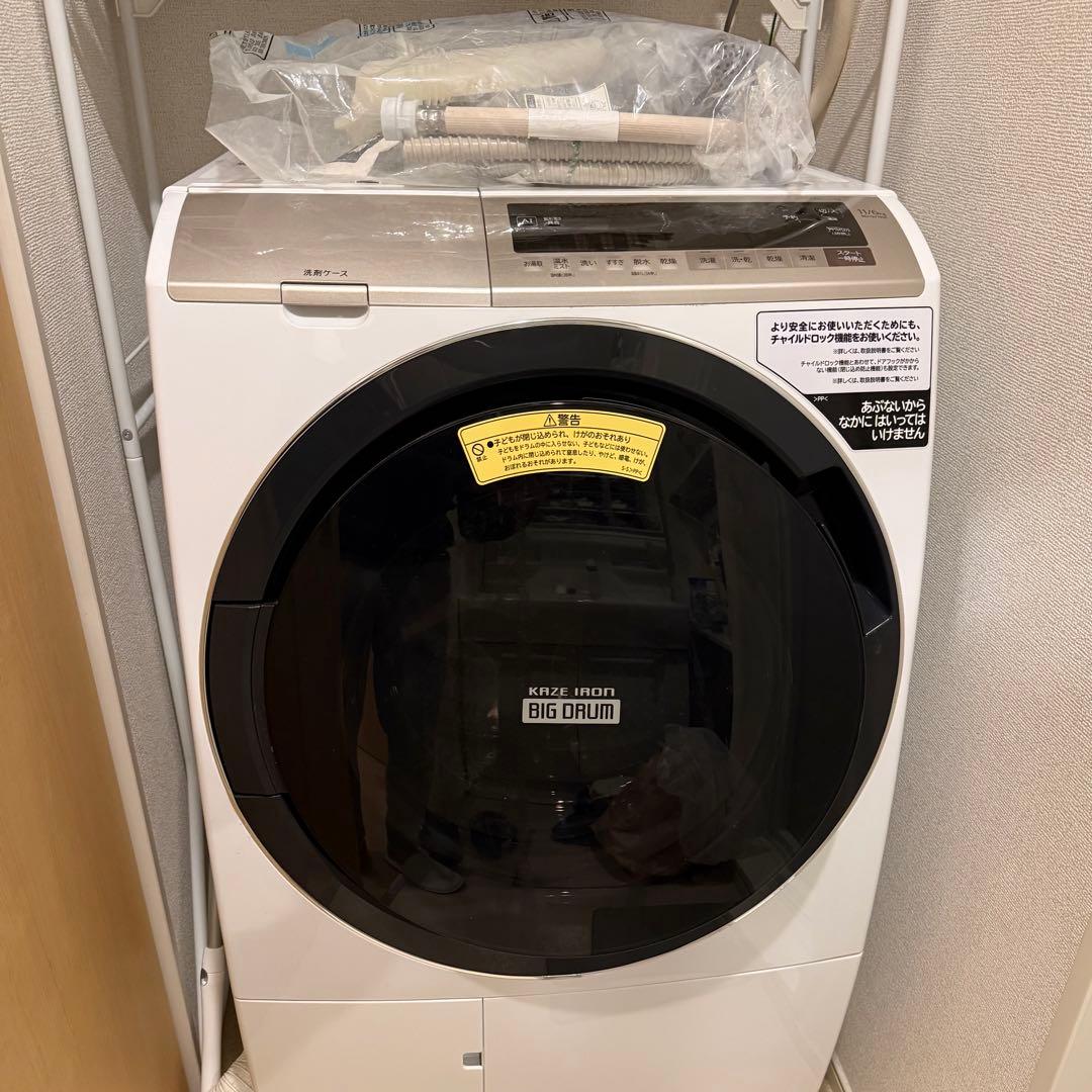 ナ*ガ様 HITACHI日立ドラム式洗濯機 BD-SV110E ビッグドラム 風