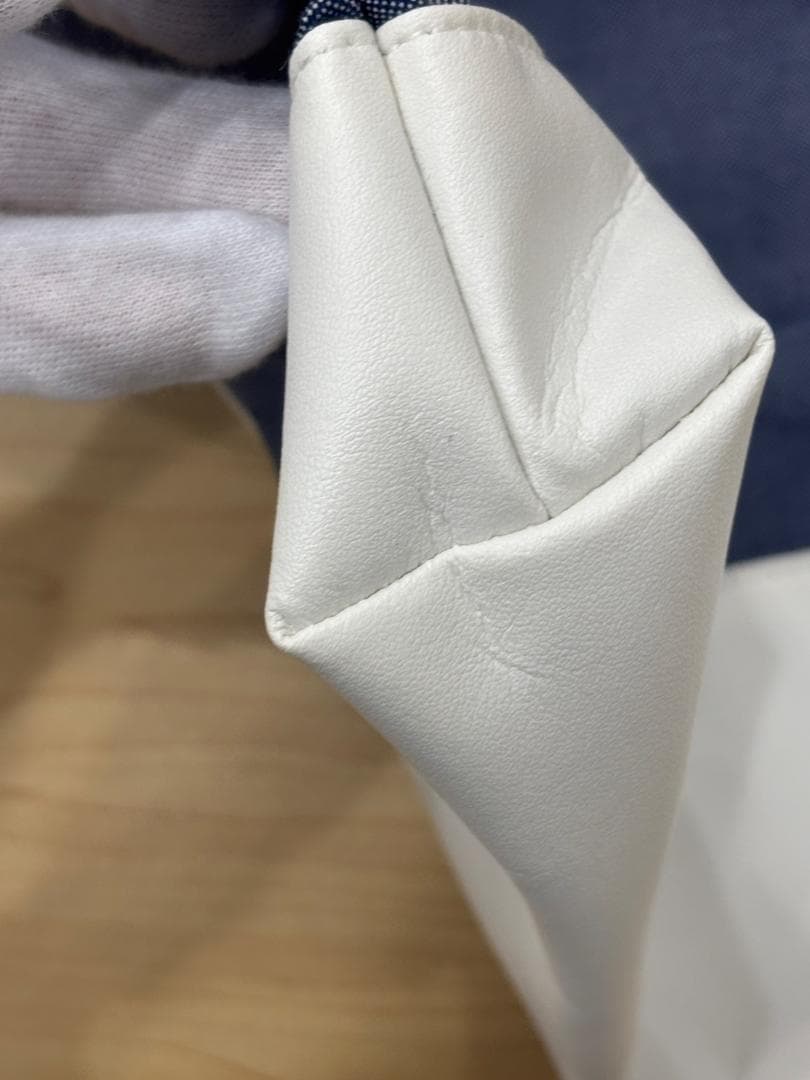 【美品】familiarファミリア70周年　マチ付き　デニムバッグ　神戸本店限定