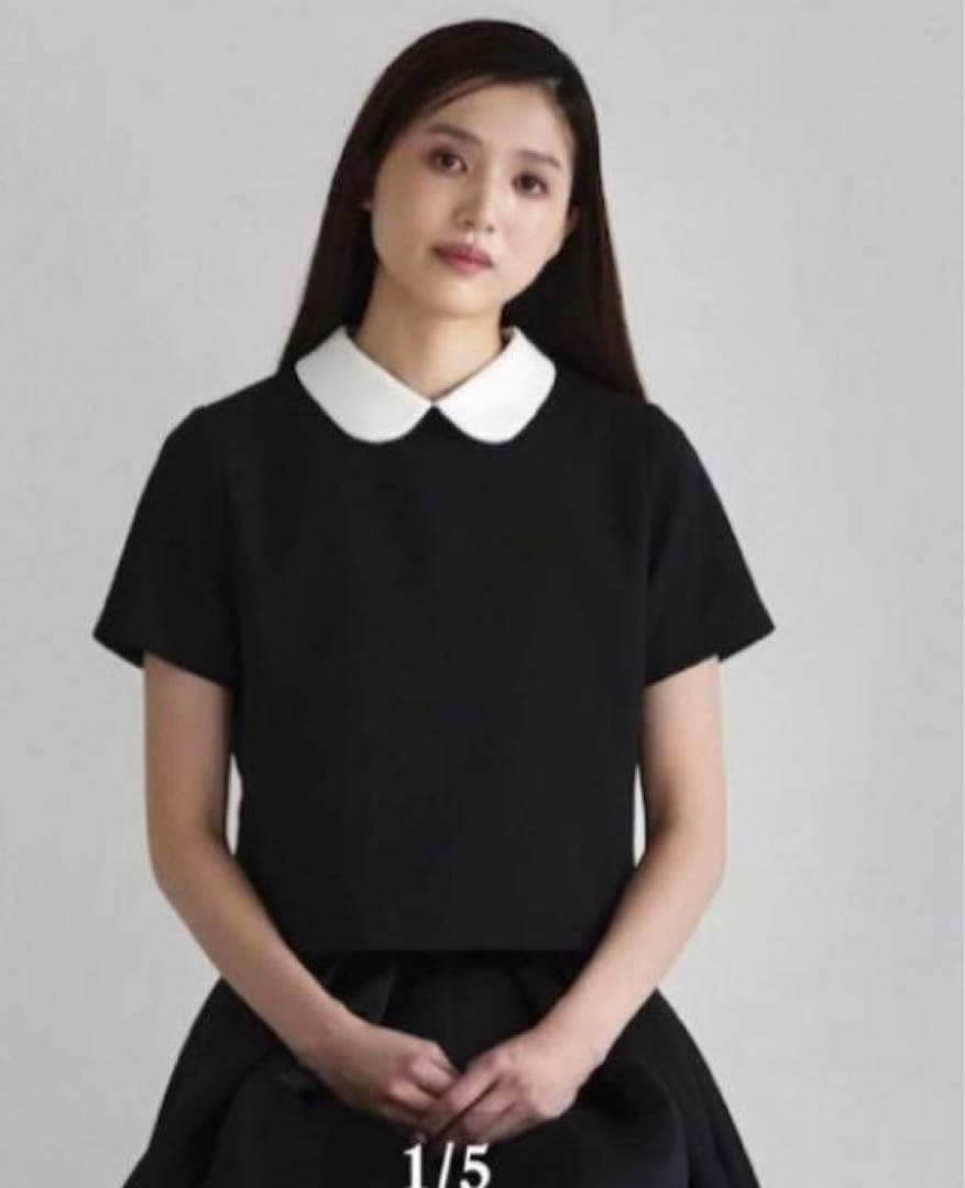 emm the shop 丸襟(black) emm petit marueri