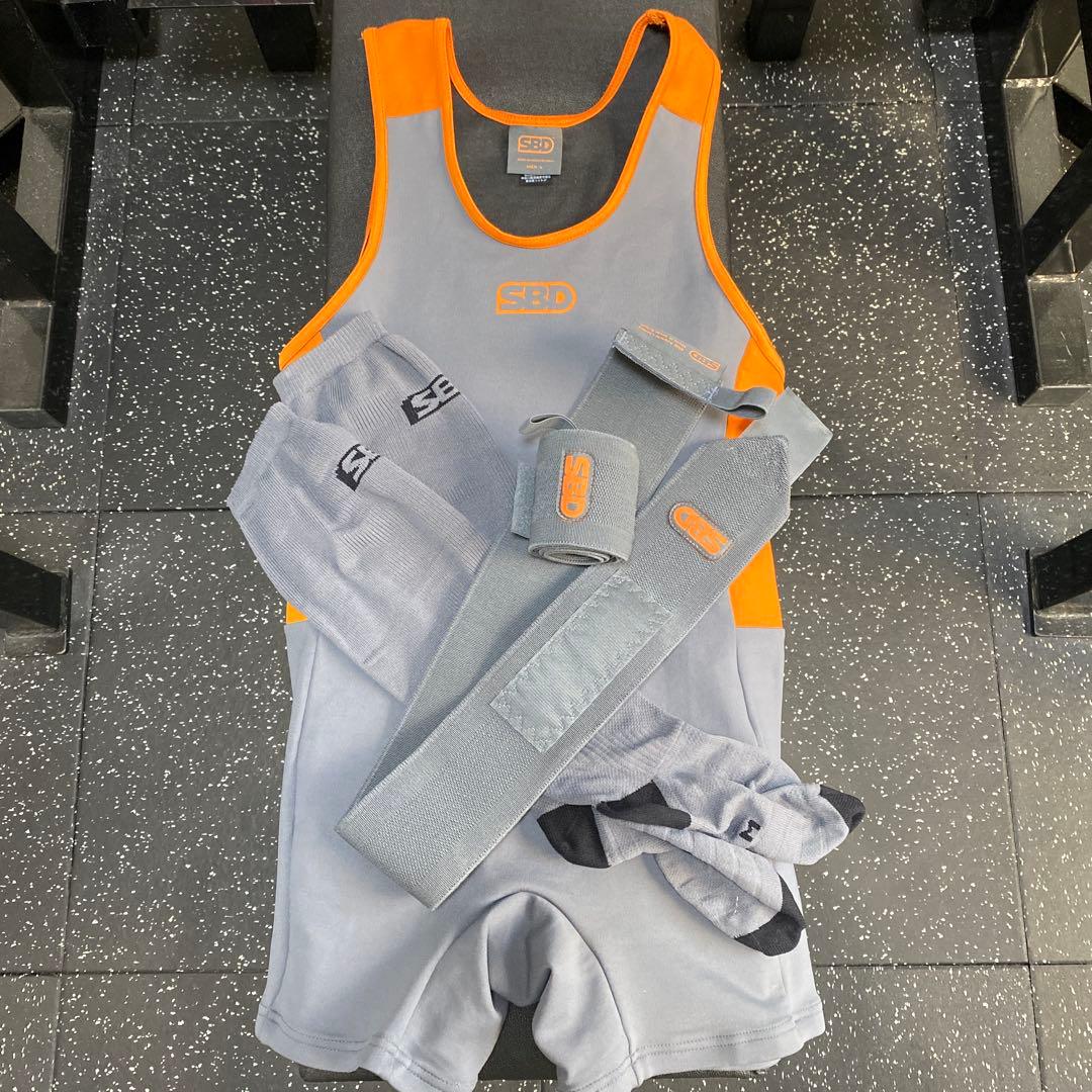 SBD シングレット、ソックス、リストラップセット