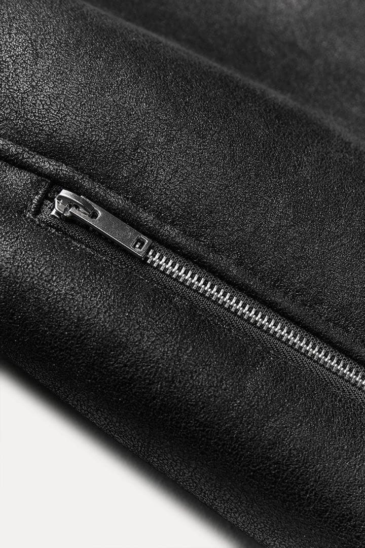 ZARA 定価22,990円 ダブルフェイス ロングライダースコート XS-S