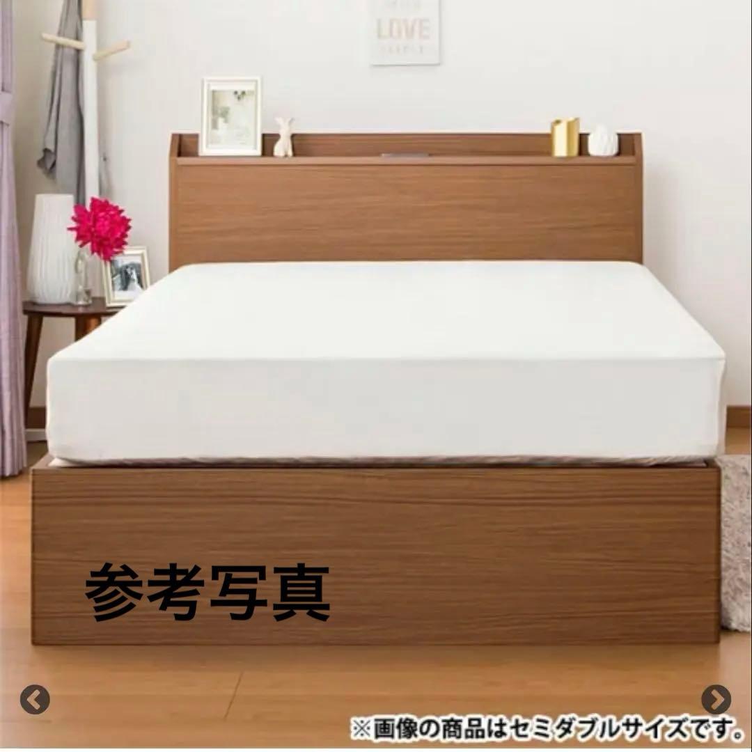 ブラウン シングルベッド 引き出し付き　ニトリ　送料込み