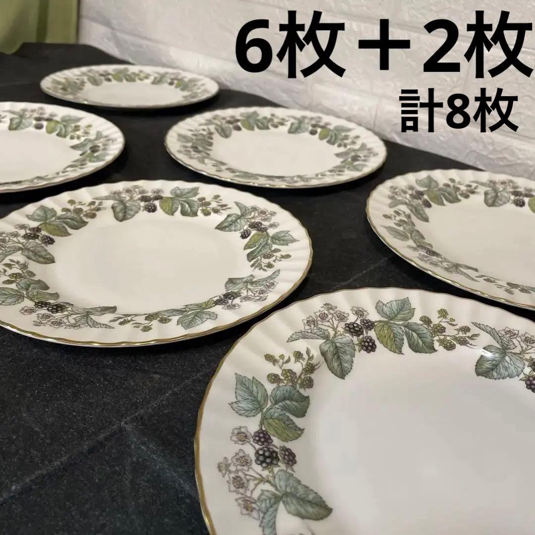 ロイヤルウースター ラビニア プレート 8枚 23cm 23.5cm