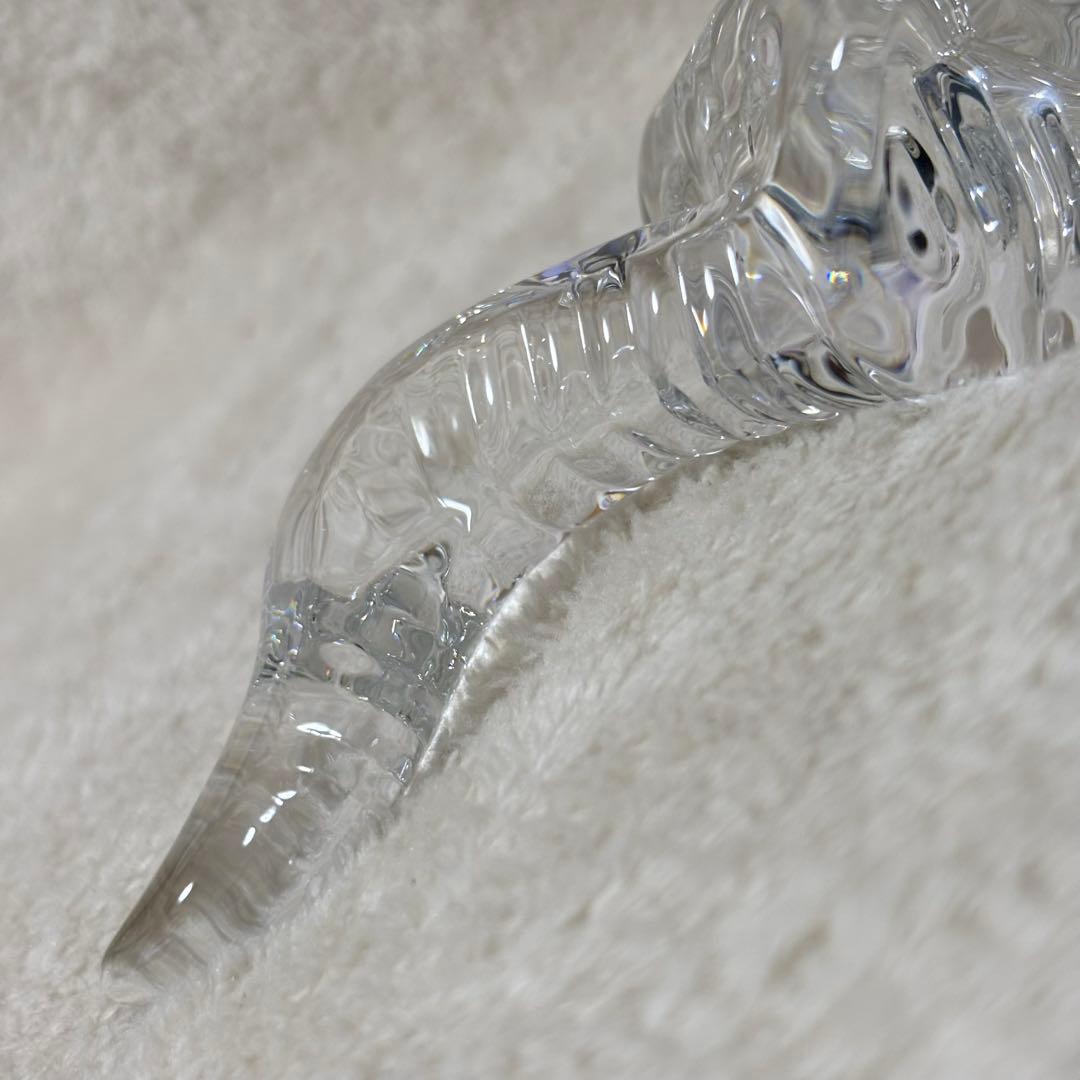 【美品】Baccarat バカラ 置物 インテリア ヘビ へび 蛇