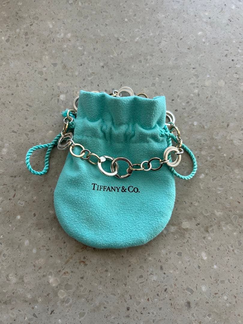 Tiffany ティファニー サークル コンビブレスレット 925 750