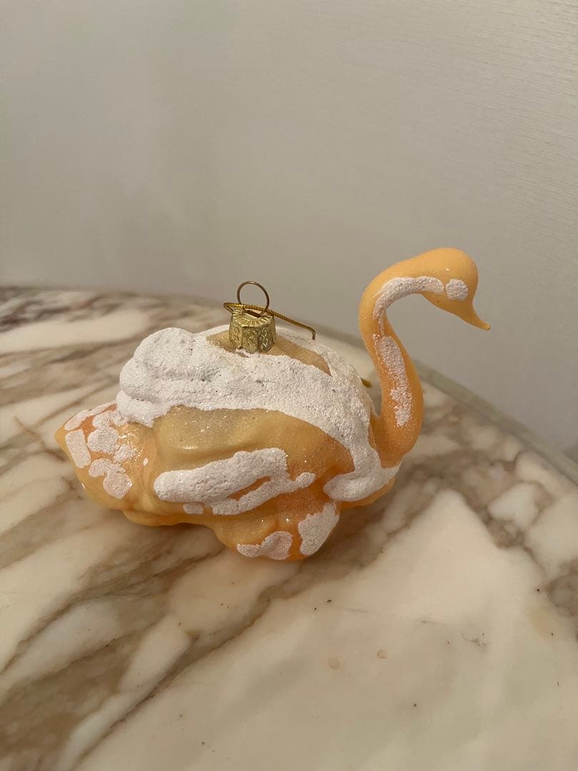 Astier アスティエ　SWAN CREAM PUFF オーナメント　スワン