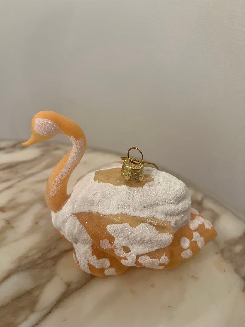 Astier アスティエ　SWAN CREAM PUFF オーナメント　スワン