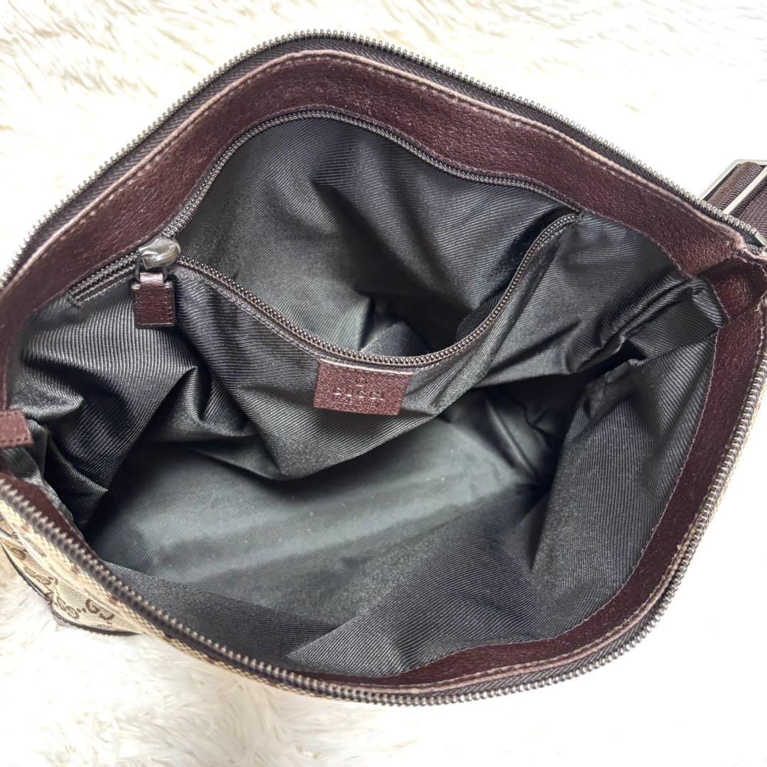 ね*迎様 【極美品】グッチ ショルダーバッグ GGスプリーム 斜め掛け A4 ロ