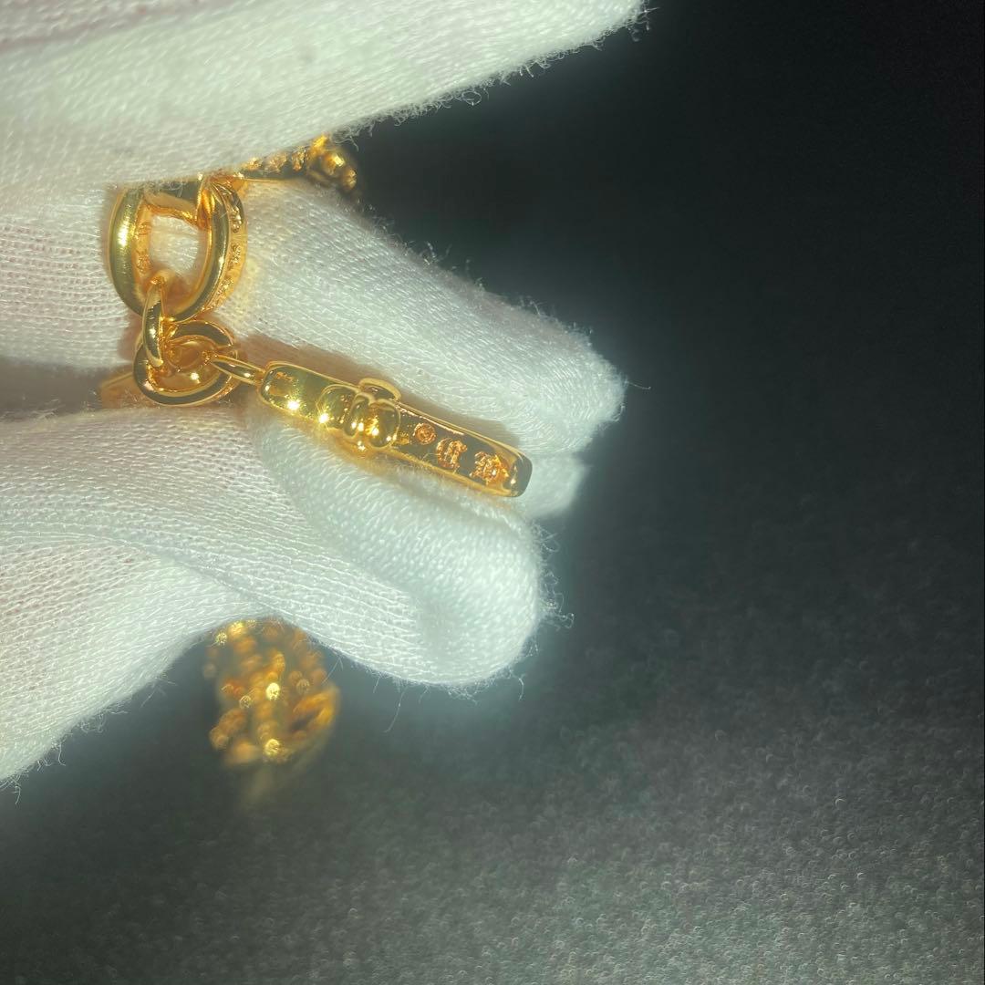 22K ベビーファット　サイコロボール　ペーパーチェーン　ブレスレット