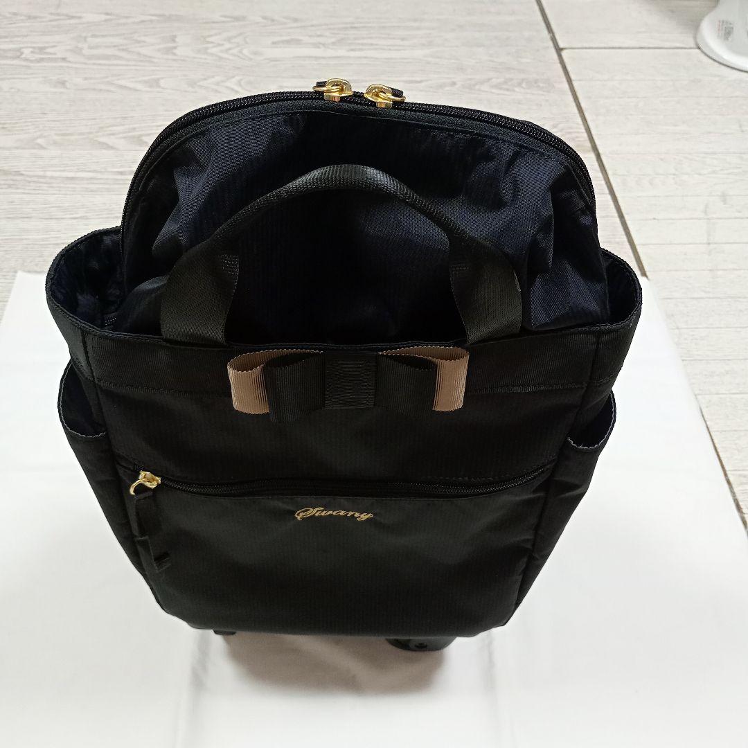 【美品】 Swanyスワニー ルバンド キャリーバッグSサイズ　グログランリボン