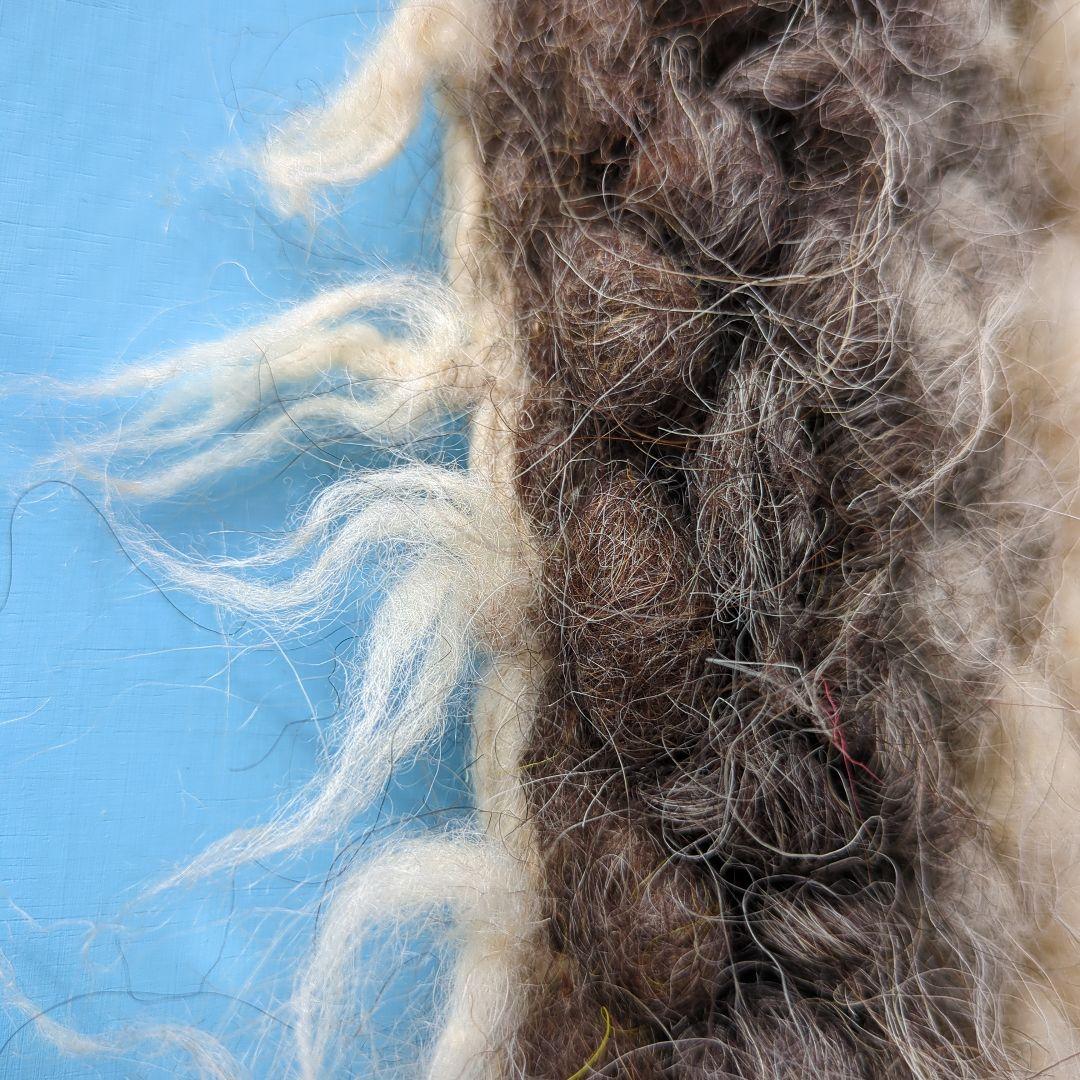 最終価格　羊毛　椅子敷　座布団　ペットベッド　ノッティング風