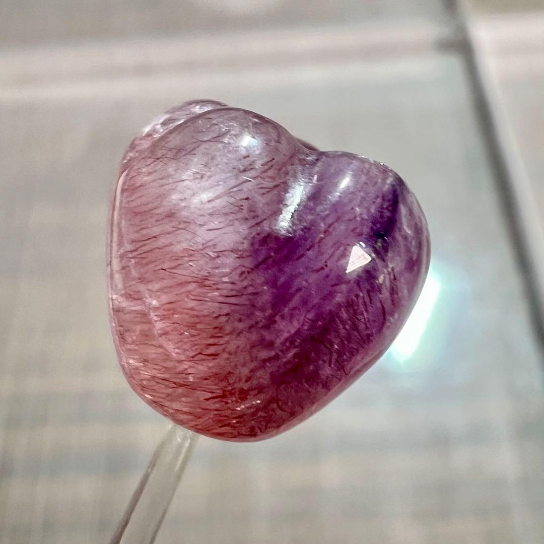 高品質　ゲーサイトインクォーツ　いちご粒売り　スーパーセブン　ビーズ　3