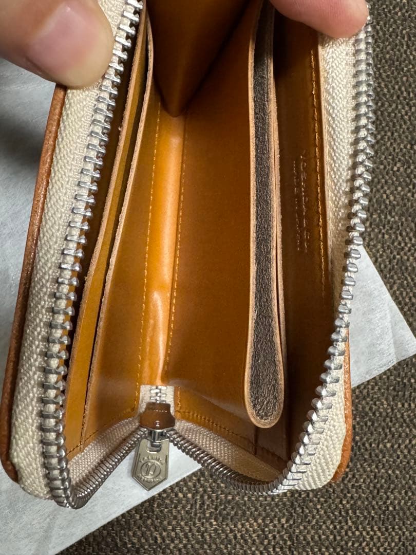 PORTER DUKE レザーウォレット キャメル PORTER 吉田