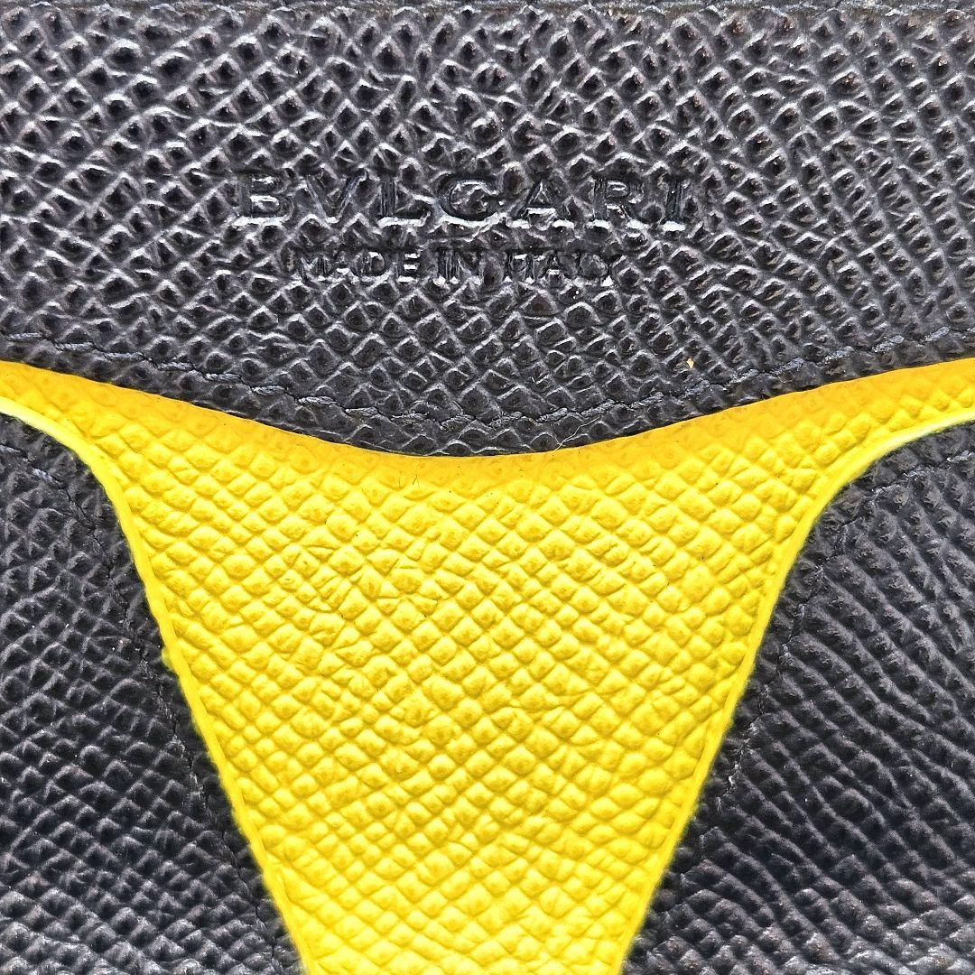 BVLGARI ブルガリ ケース パース サークルロゴ ネイビー