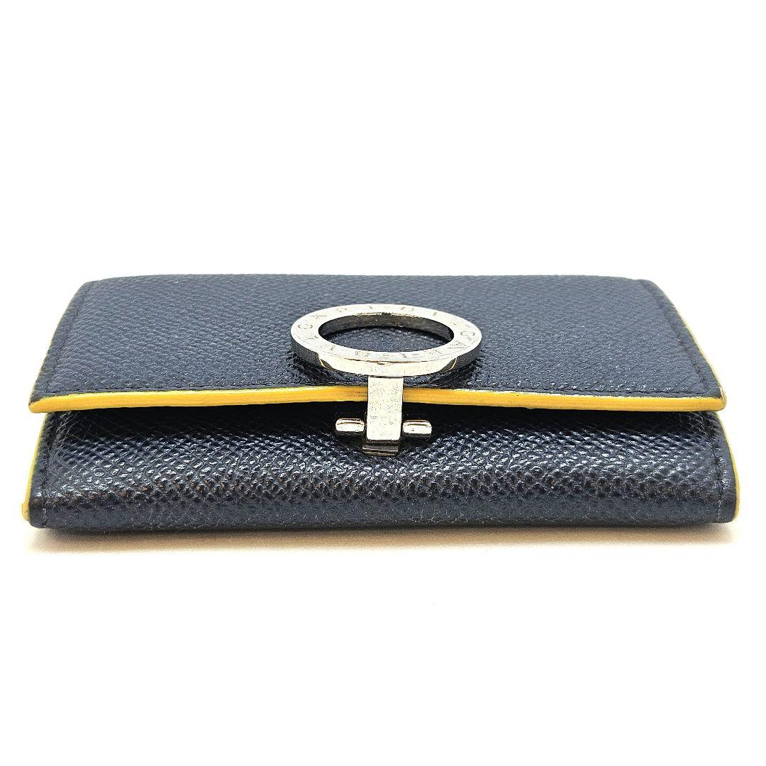 BVLGARI ブルガリ ケース パース サークルロゴ ネイビー